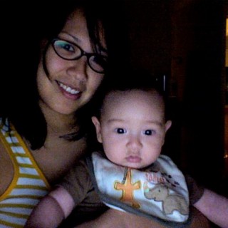 Cherlyn and her son Jackson