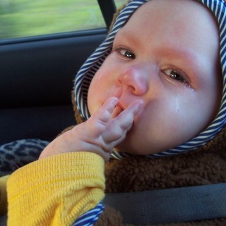 As a baby, Violet would scream when strapped into her car seat