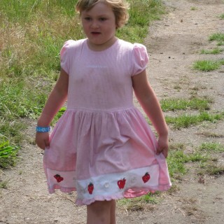 For many months, this was the only dress Violet would wear. Joyce would wash it in the sink.