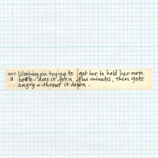 I threw my bottle at her