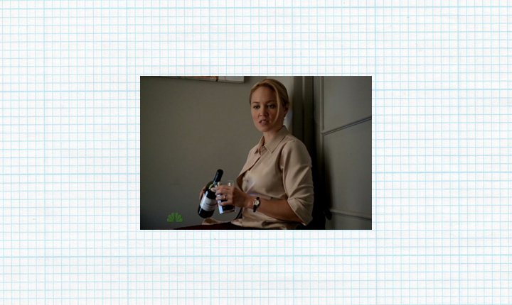 Julia waiting for the tantrum to subside the same way I do. Credit: NBC