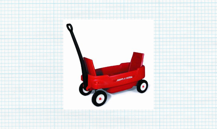 red-wagon-background