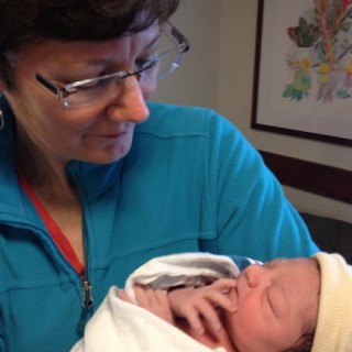 Heidi with her granddaughter