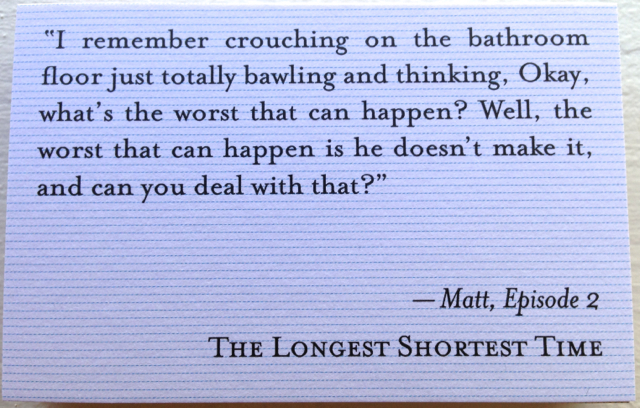 Quotes about baby boys are in blue.