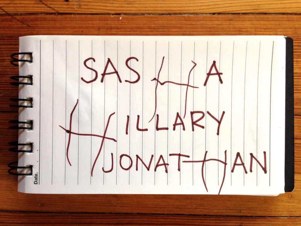 Because all three of us have them in our names