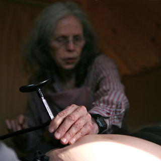 Ina May with a fetuscope now