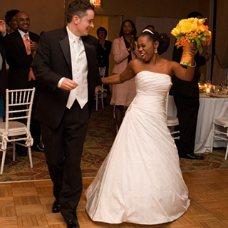 Nicole & Scott at their wedding