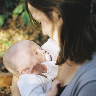 Anna and Clement when he was sick