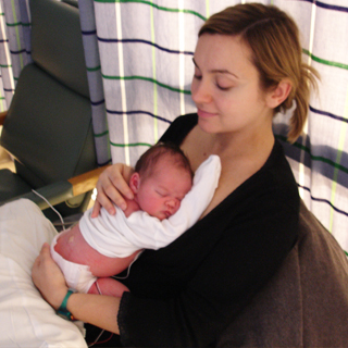 Alexandra and Beatrix in the NICU