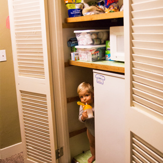 Their kitchen is a closet