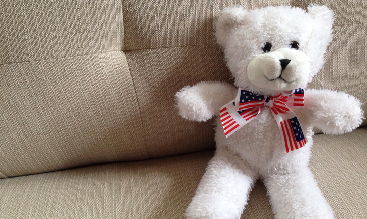 The kids, Hailey and Riley, were given "adoption bears" at the hearing