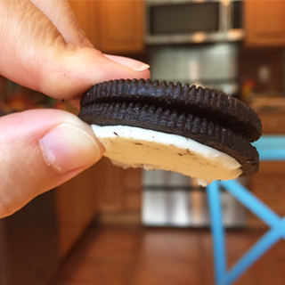 But if you eat it this way, with the frosting on your tongue, you'll get to taste more frosting