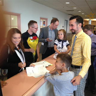 Just after the adoption