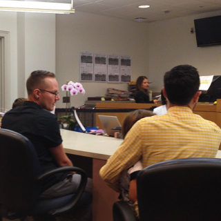 At the adoption hearing